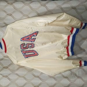 Vintage 1984 GE Swingster USA Amateur Baseball Jacket Lg